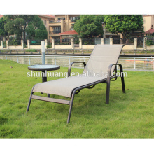 Poolside lounger chairs metal frame sun lounger beach chairs with coffee table